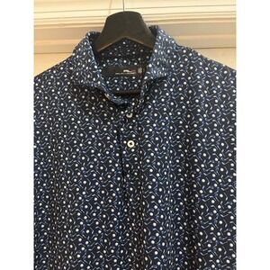 RLX Ralph Lauren Mens S Navy Blue  Stretch Wicking Golf Polo Shirt